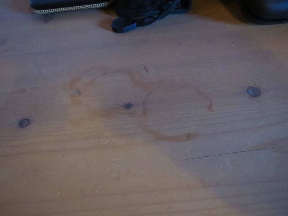 Und noch mehr Flecken. Sporthotel Spögler