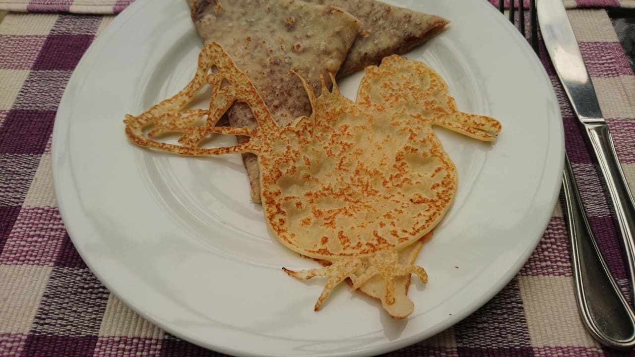 Eine kleine Überrachung vom Koch beim Crepes Pickalbatros Dana Beach Resort - Hurghada