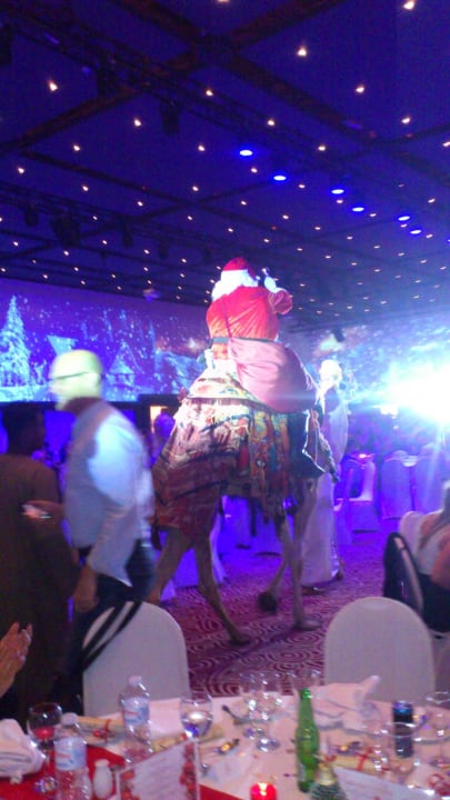 Weihnachtsmann geht Steigenberger ALDAU Beach Hotel