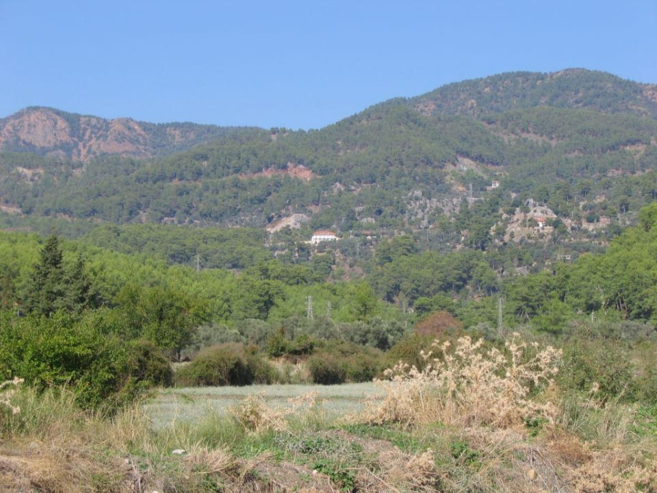 Blick von der Bucht zum Hotel Hotel Falcon Crest