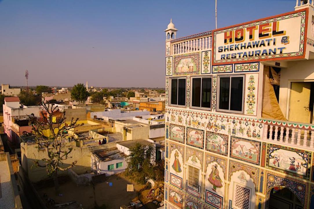 Blick von der Terrasse Hotel Shekhawati