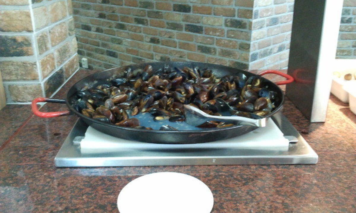 Frische Muscheln Blue Pearl