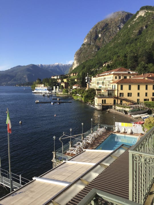 Blick vom Balkon. Hotel Bellavista Menaggio