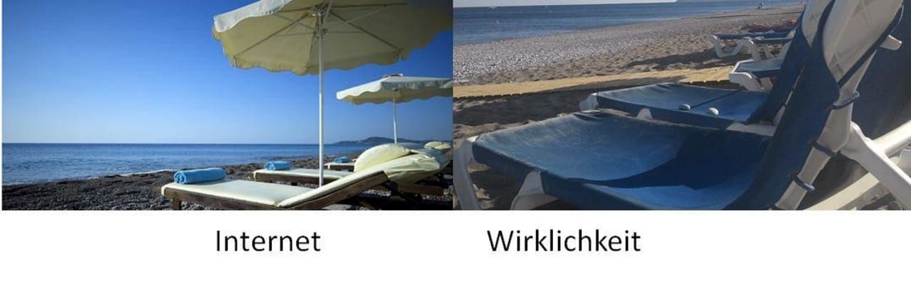 Internet-Bewerbung vs. Wirklichkeit Rodos Palladium Leisure & Wellness
