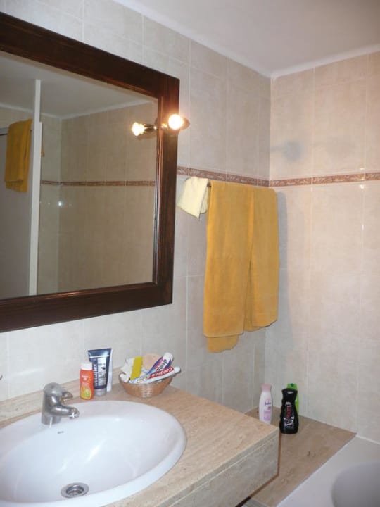 Badezimmer im Appartement Typ B Hotel Floresta