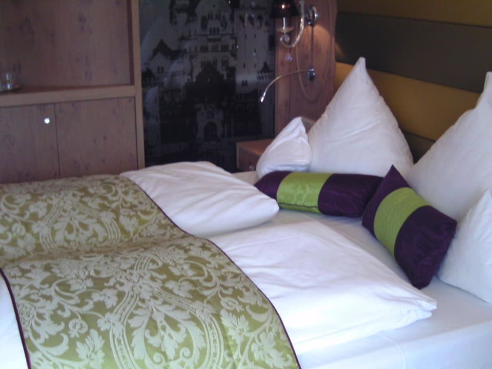 Doppelbett im Hotel Hotel Das Rübezahl