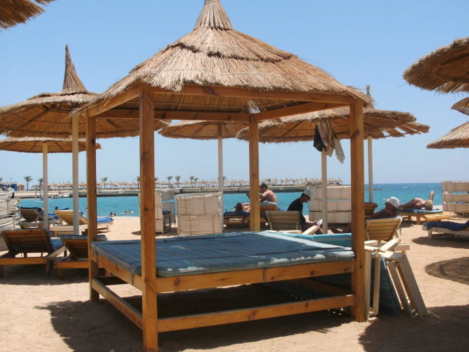 Große Liegen am Meer Beach Albatros Resort