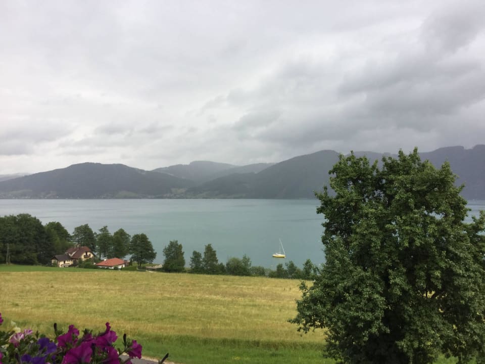 Ausblick vom Balkon Panoramahotel Gasthof Schönberger