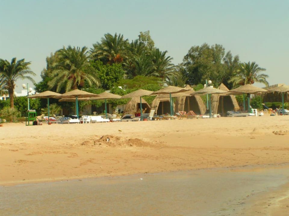 Blick auf den 800m langen hoteleigenen Strand Shams Safaga Resort