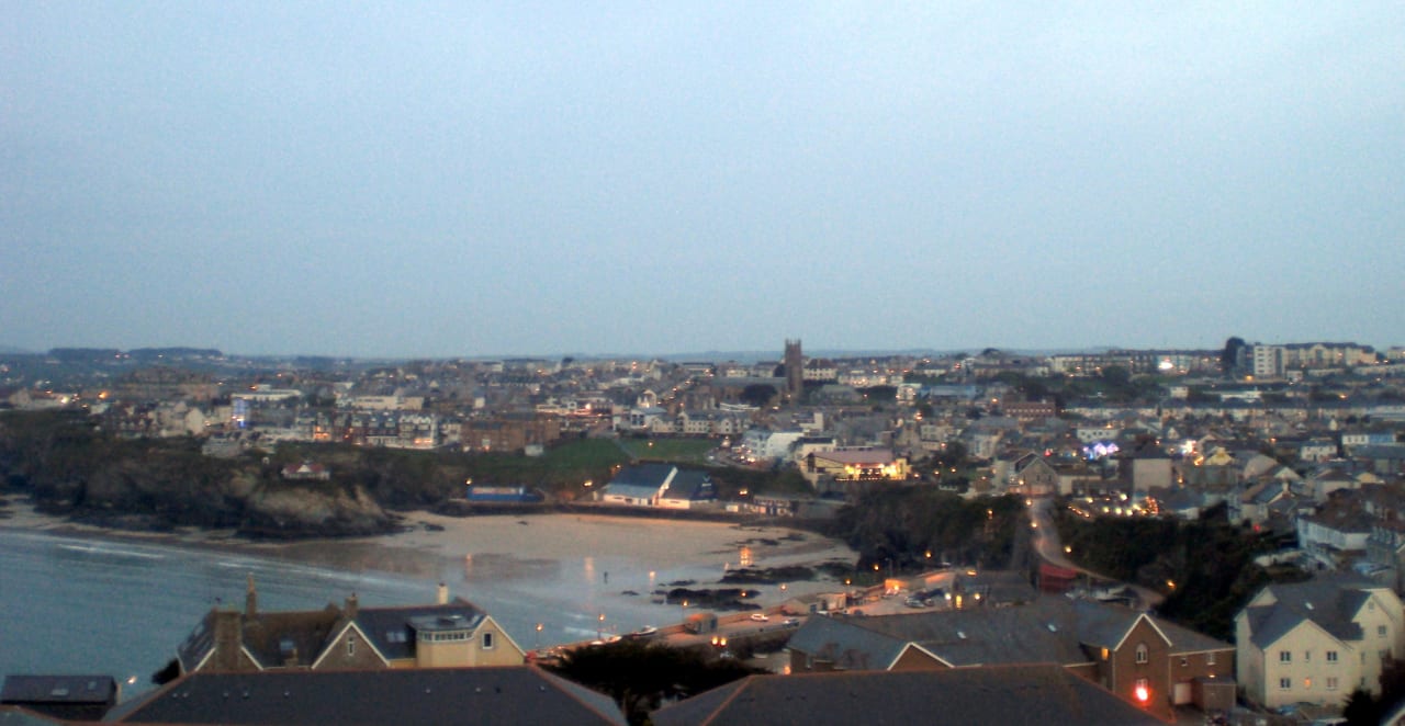 Ausblick aus unserem Fenster Hotel Atlantic Newquay