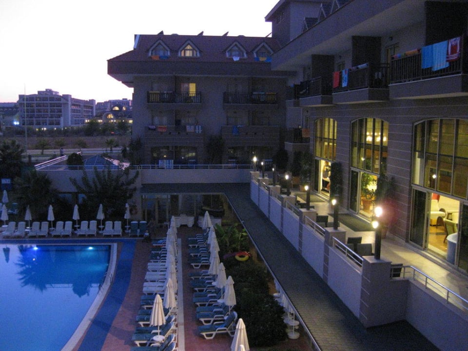 Aussicht vom Balkon Hane Family Resort