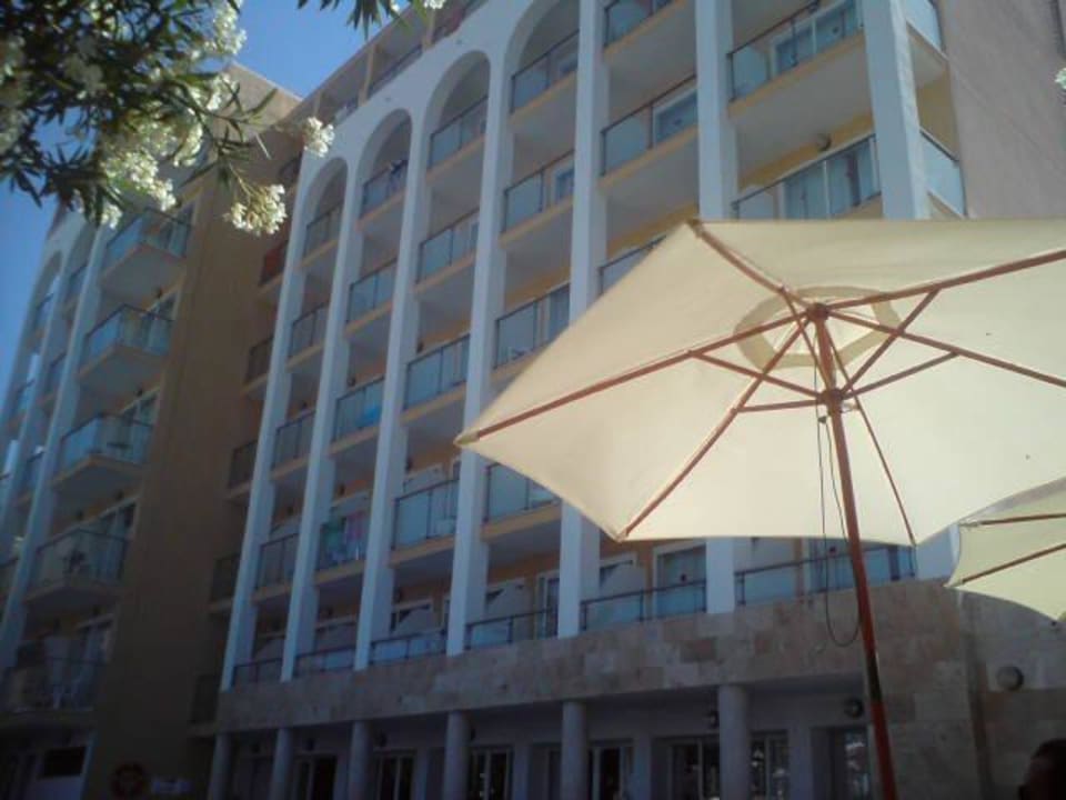 Hotelansicht vom Pool Hotel Bella Mar