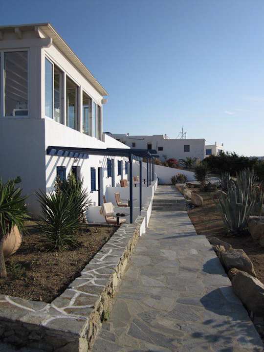 So wohnt man Zimmer mit Terrasse & Meerblick Myconian K Hotels Kalypso Kyma, Kohili & Korali