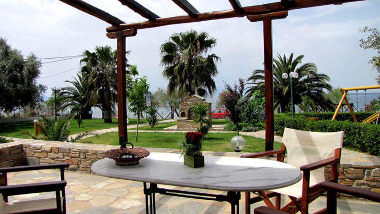 Ausblick von der Terrasse Razi Beach Houses