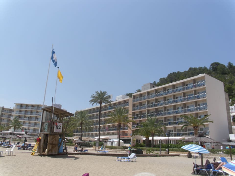Grupotel Cala San Vicente vom Strand aus El Somni Ibiza Dream Hotel by Grupotel