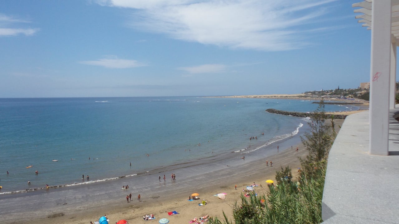 Strand (von der Strandpromenade) allsun Hotel Lucana