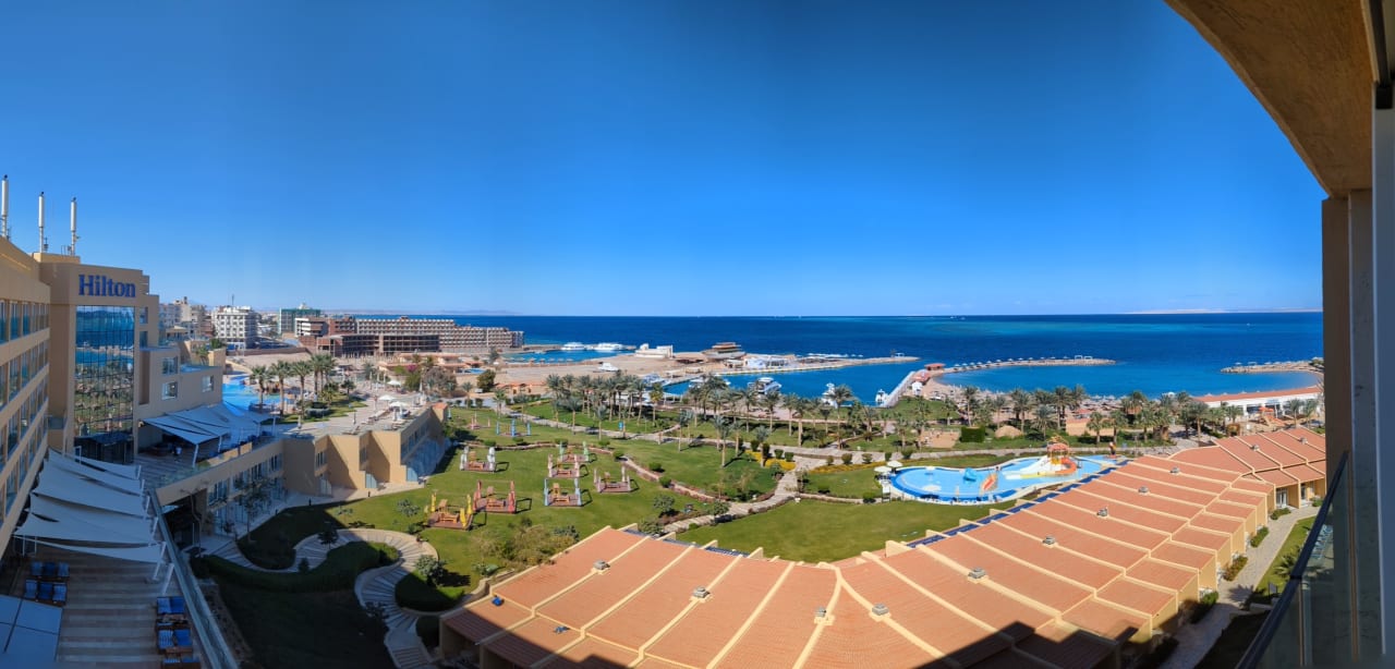 Ausblick Hilton Hurghada Plaza