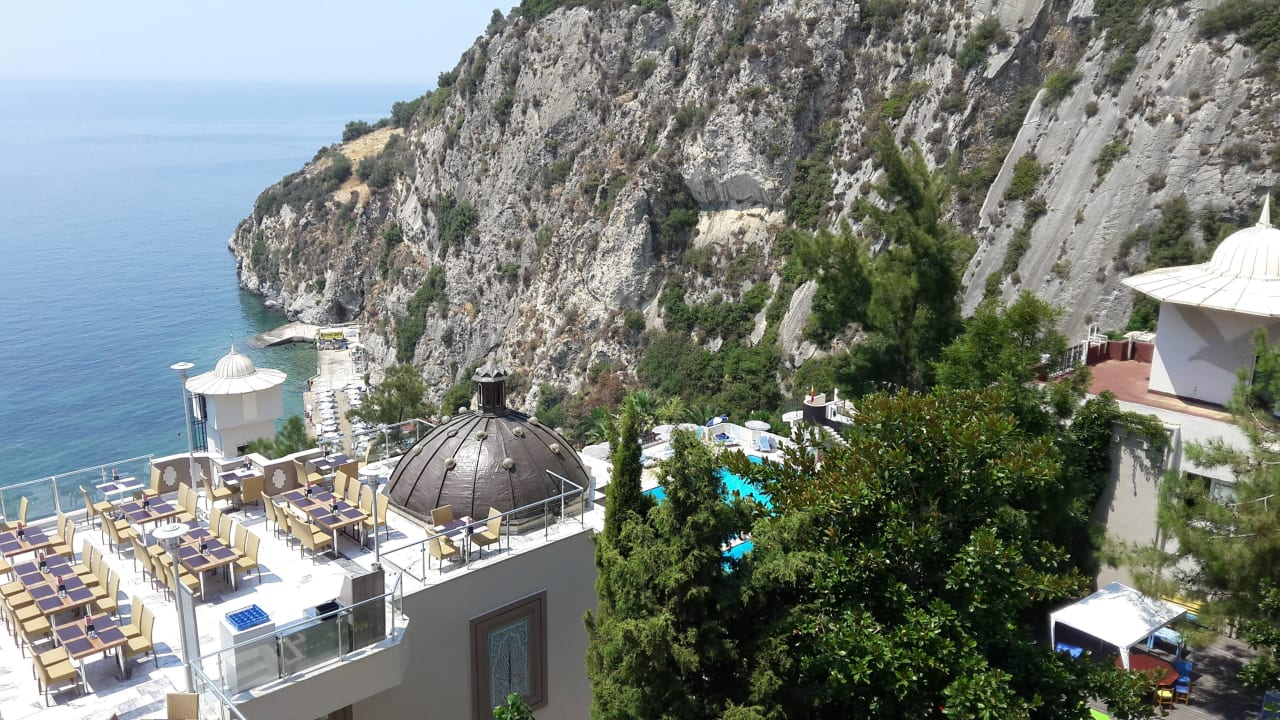 Aussicht vom Zimmer Ladonia Hotels Adakule