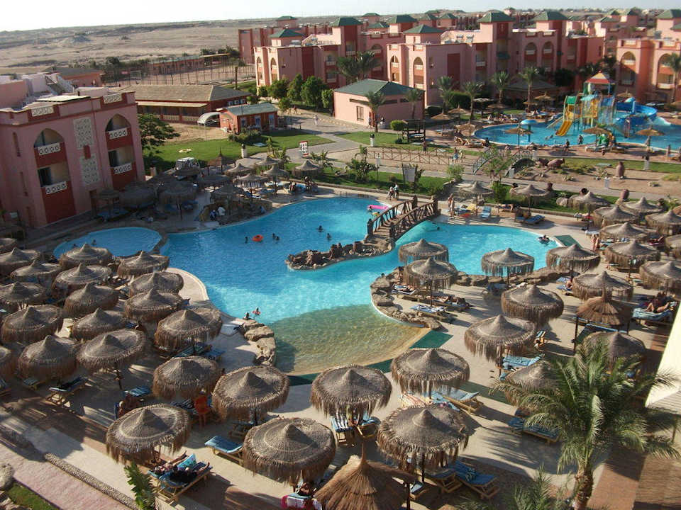 Ausblick von den Rutschen Pickalbatros Aqua Park Resort - Hurghada