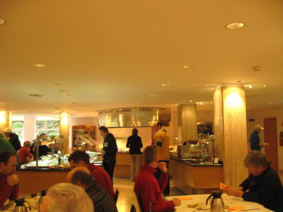 Speisesaal im Untergeschoß Hotel & Appartements Leman