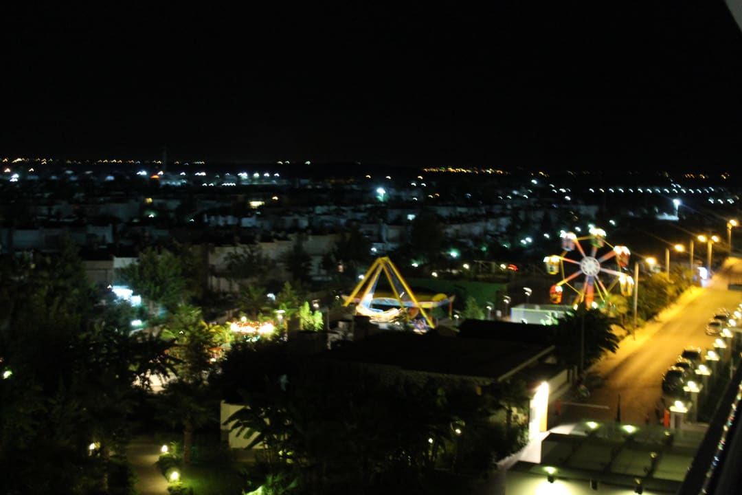 Blick vom seitlichen Meerblickzimmer  Sherwood Dreams Resort