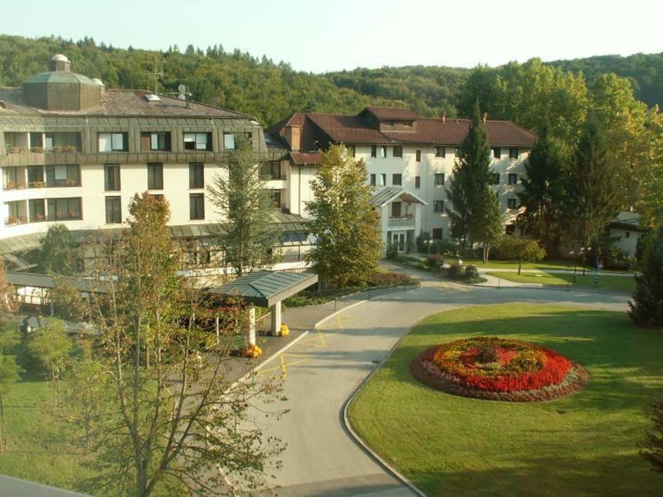 Hotelzicht vanuit mijn kamer Hotel Toplice - Terme Šmarješke