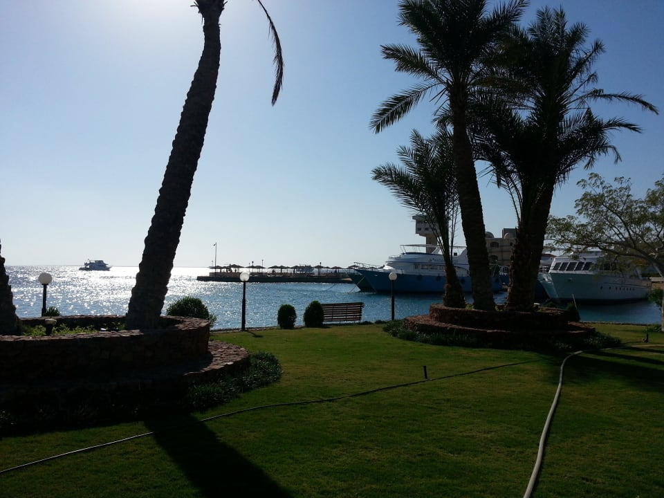 Am Hafen weg zum Hausriff Arabella Azur Resort
