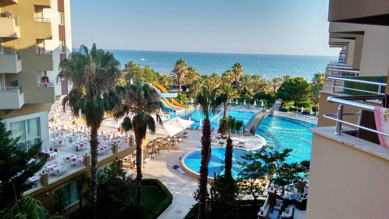 Blick auf Hotelanlage, 2. Etage Hotel Terrace Beach Resort