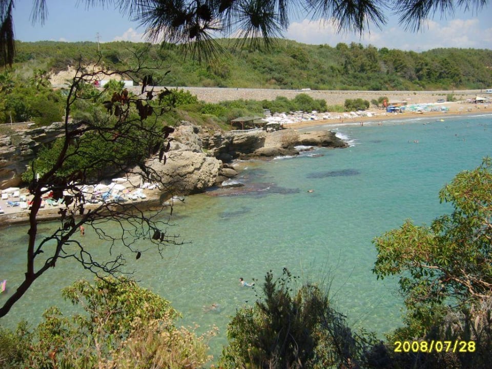 Widok na beach bar İncekum West Hotel
