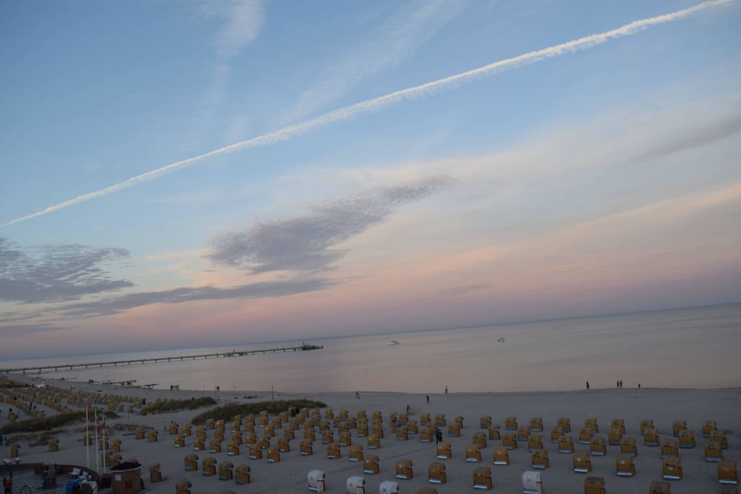 Ausblick unseres Zimmers Strandhotel Grömitz