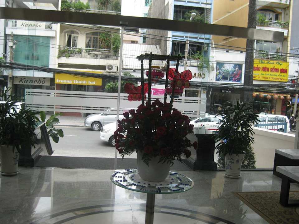 Blick nach draußen Hotel Golden Central Saigon