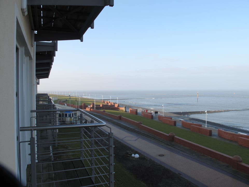 Blick vom Balkon Strandhotel Georgshöhe