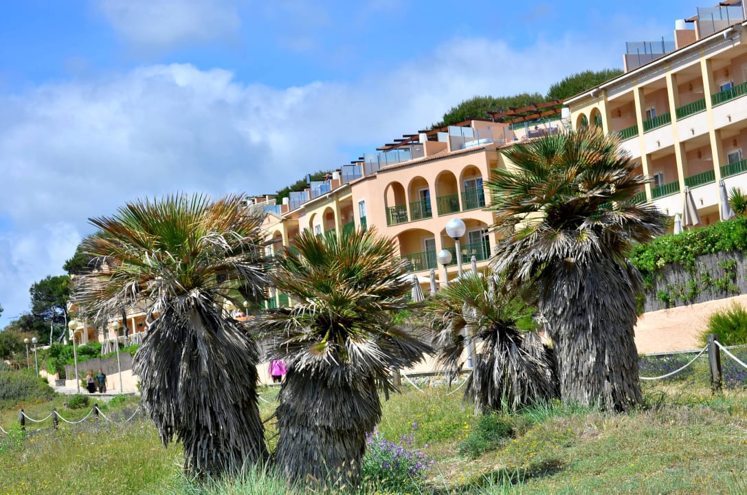 Ansicht Hotel von der Düne aus Zafiro Cala Mesquida