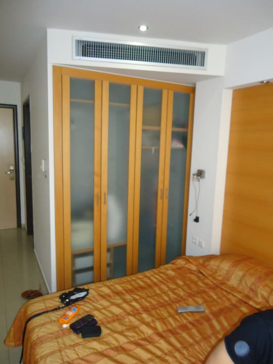 Bett aus Sicht des Balkons Hotel Corissia Princess