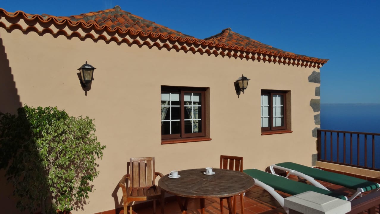 Seitenansicht mit oberer Terrasse Casa El Somadero