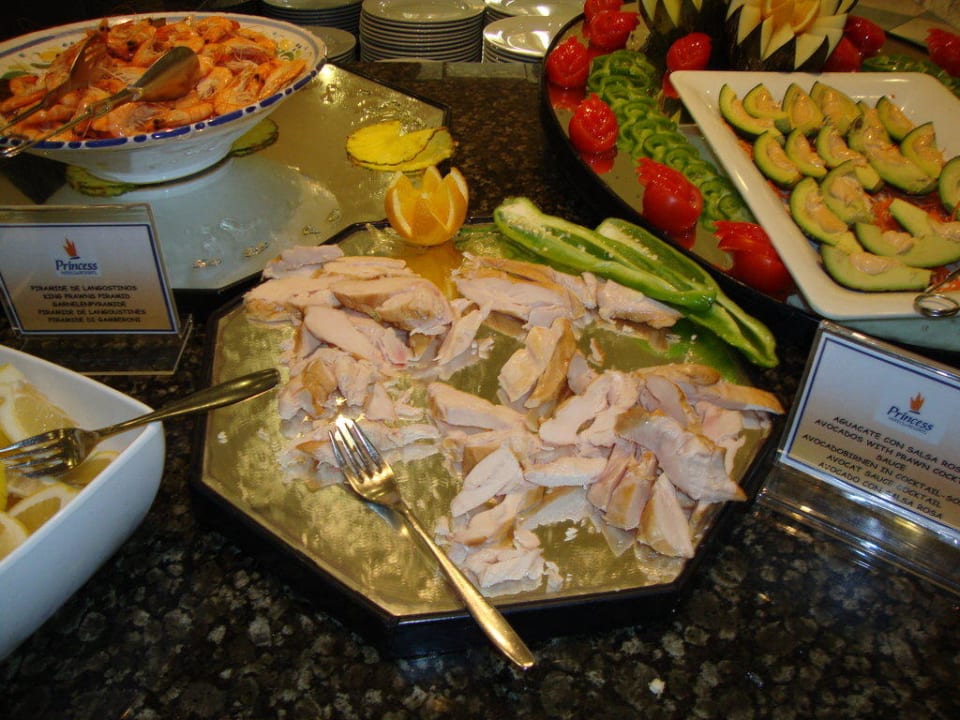 Eine kleine Auswahl vom Abendbuffet Gran Canaria Princess