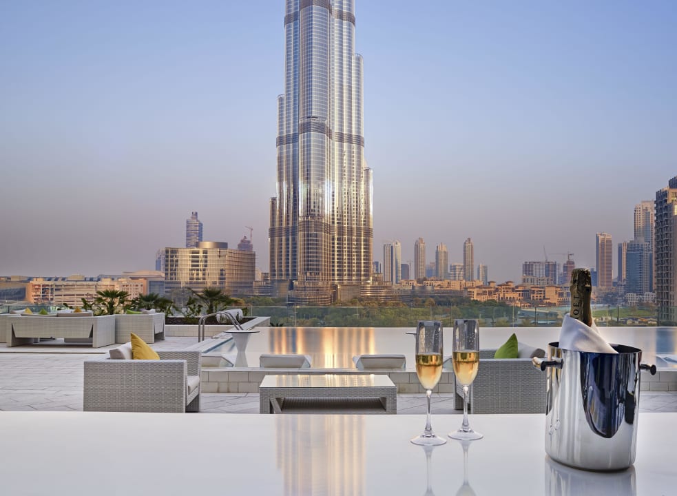 Mosaic Pool Lounge Sofitel Hotel Dubai Downtown
