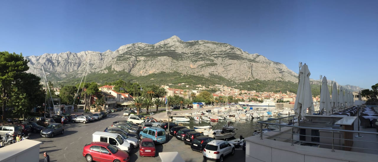 Ausblick von der Terrasse Aparthotel Miramare