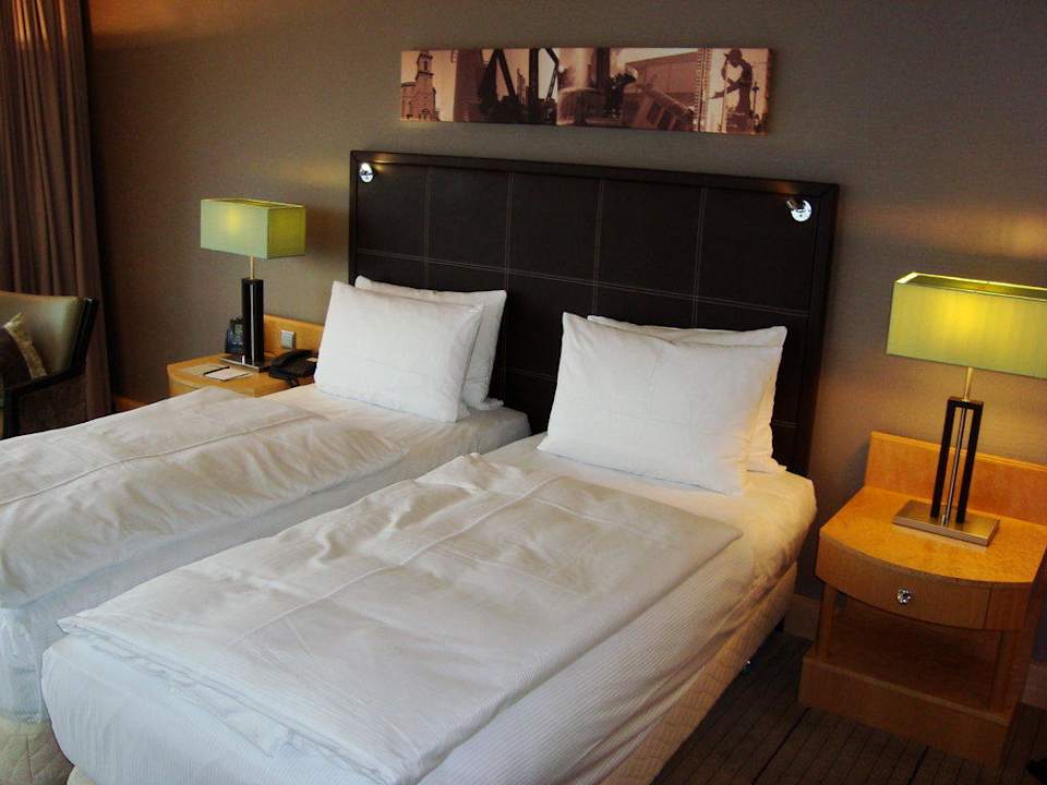 Executivezimmer mit Twinbetten Hilton Frankfurt City Centre