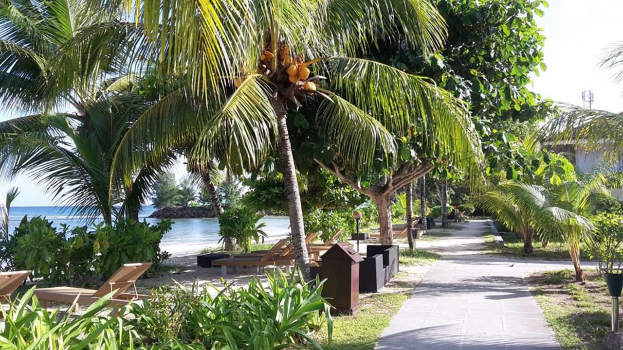 Gartenanlage La Digue Island Lodge