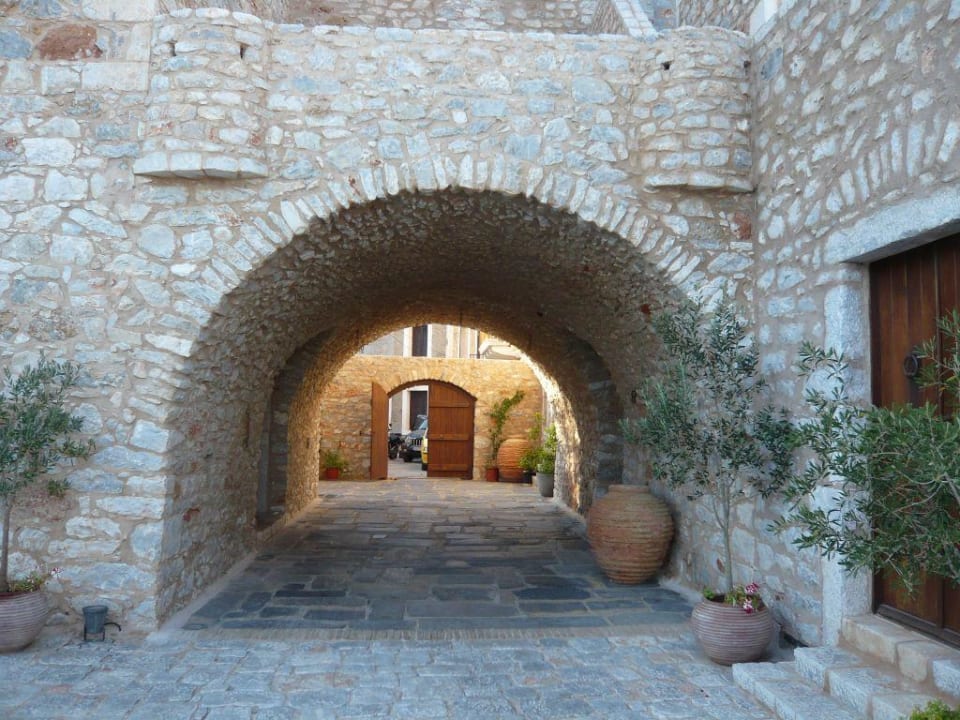 Eingangsbereich zum Hotel Kyrimai Hotel Kyrimai