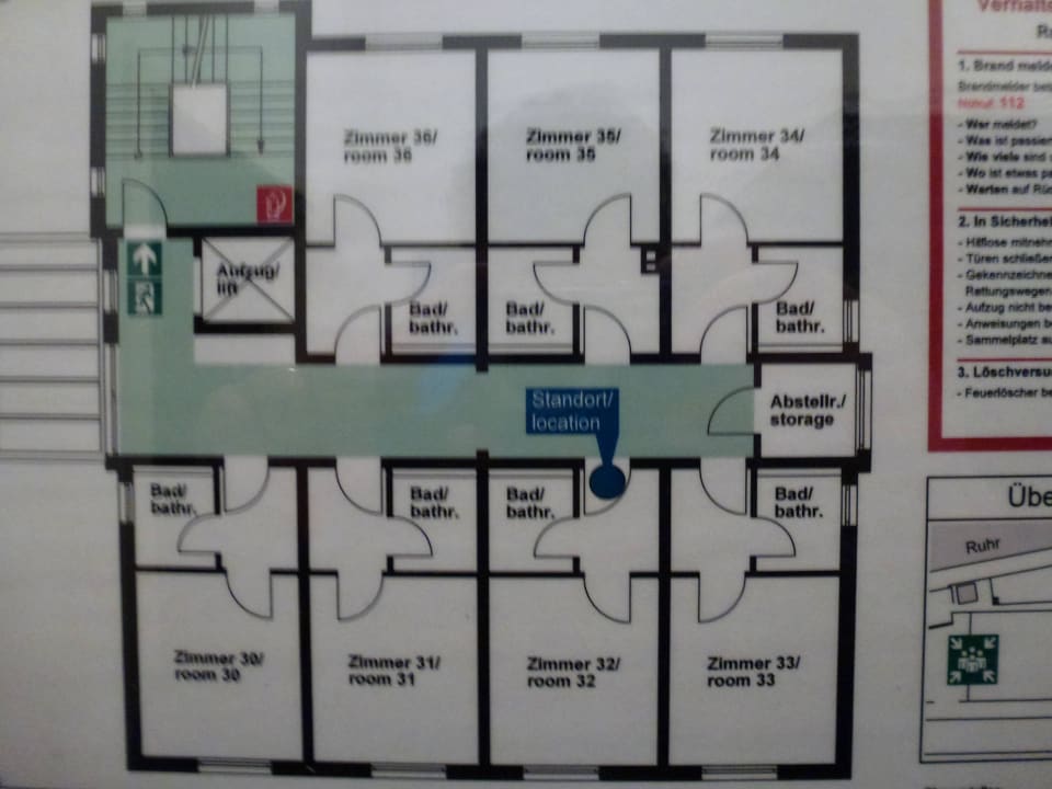 Zimmerplan Hotel am Ruhrufer Business & Golf