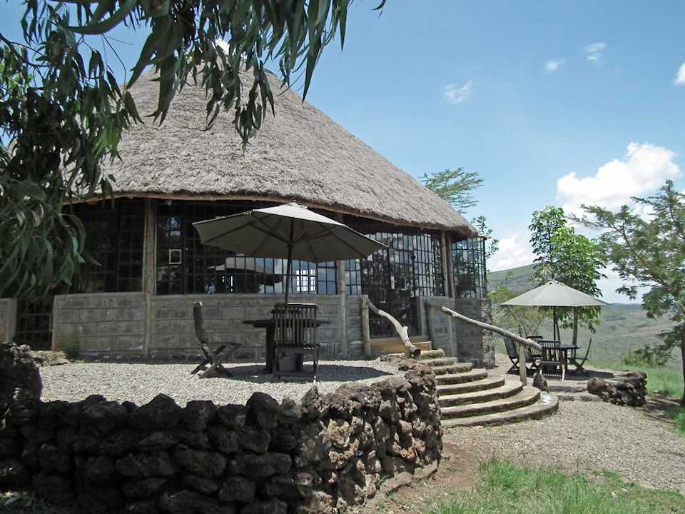 Das Hauptgebäude mit dem Restaurantbereich Maili Saba Camp