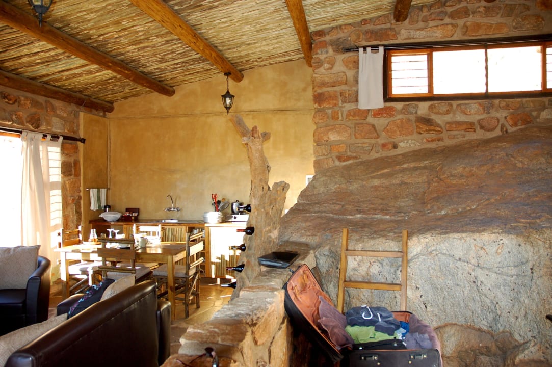 Inegrierter Granitfelsen im Schlafbereich Klein-Aus Vista Eagle's Nest Chalets