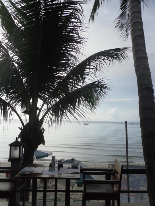 Ausblick beim Frühstück Banana Fan Sea Resort