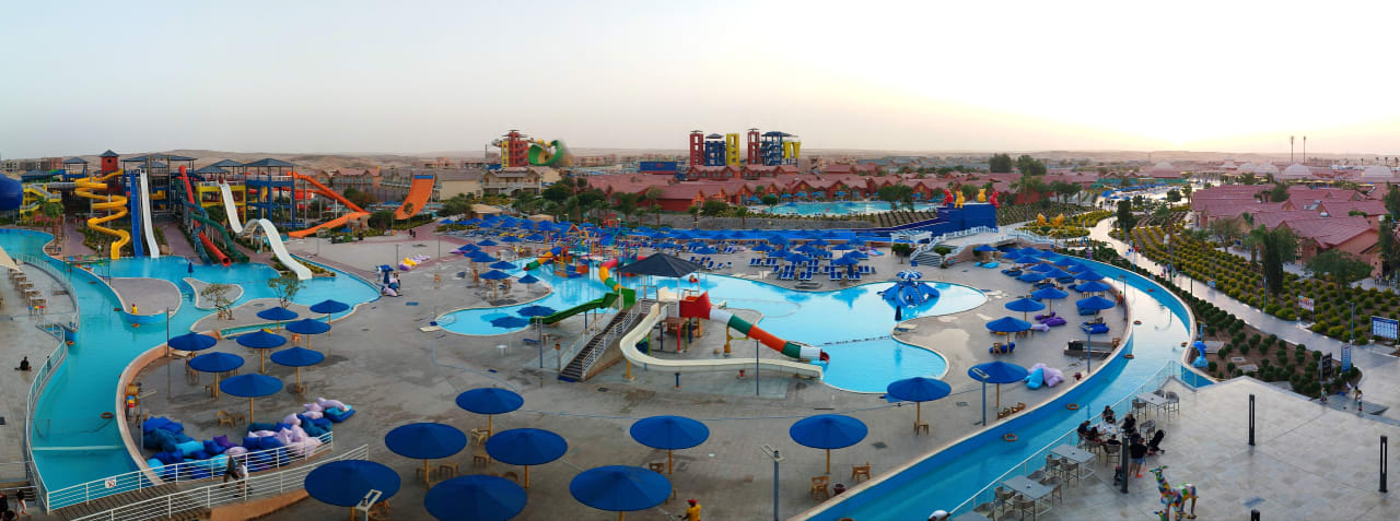 Ausblick Pickalbatros Jungle Aqua Park Resort - Neverland Hurghada