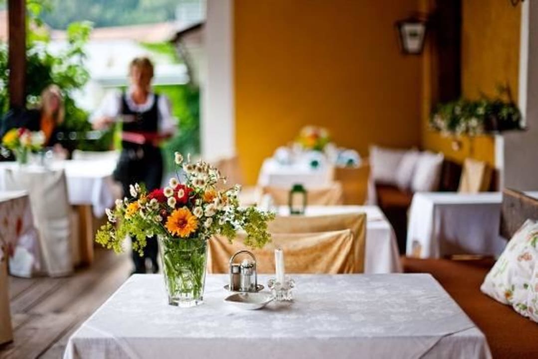 Terrasse hinter dem Restaurant Der Murauer Gasthof Hotel Lercher