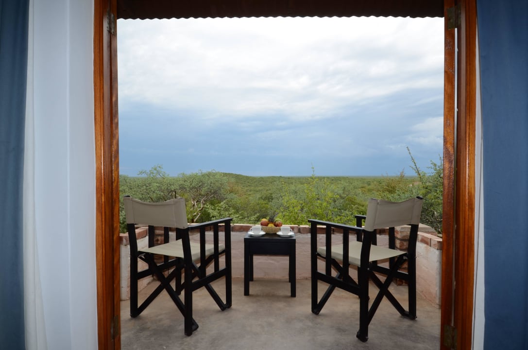 Veranda Ausblick Etosha Safari Lodge