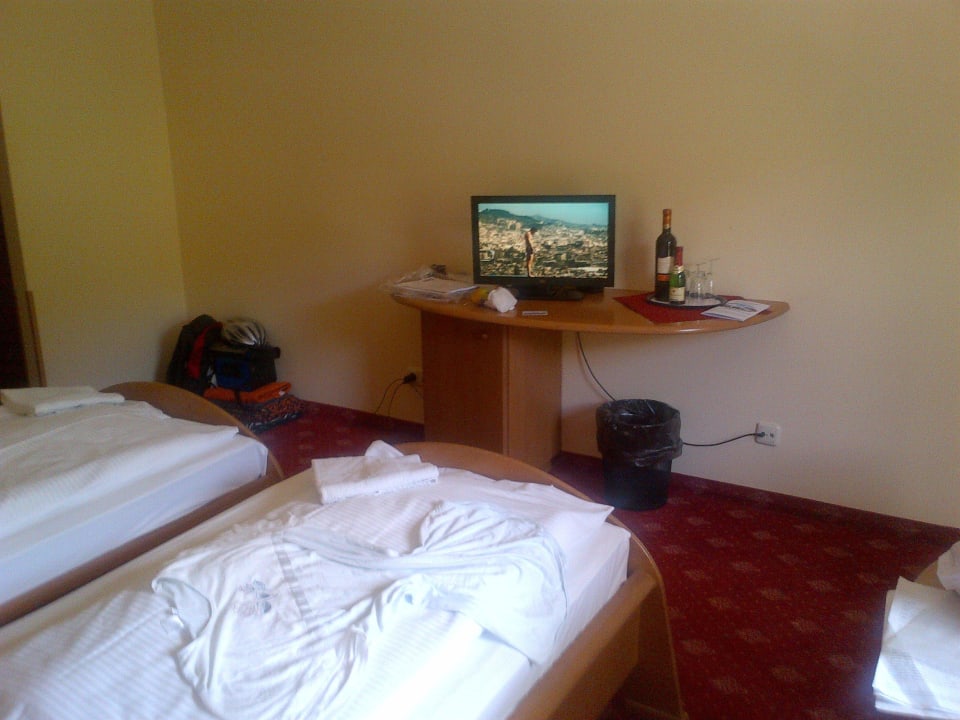 Ziemlich kleiner Fernseher, leider Soibelmanns Hotel Rügen