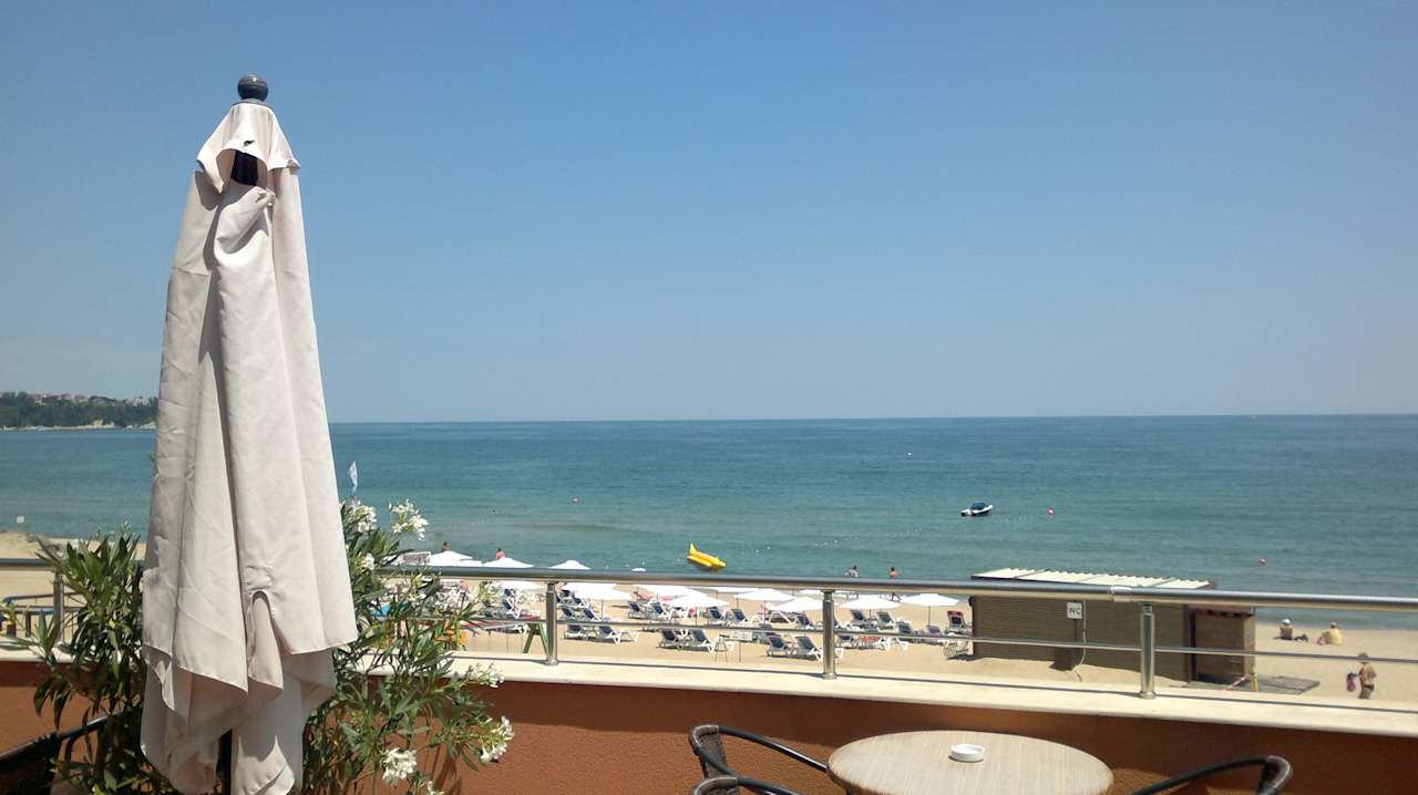 Aussicht von der Lobbybar aus Sol Luna Bay